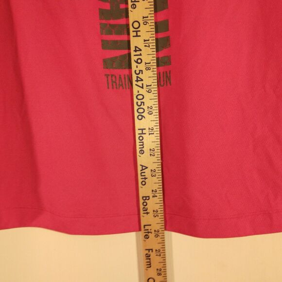 Under Armour RUN tshirt womens XL XLarge pink short sleeve semi-fitted train - Picture 8 of 12